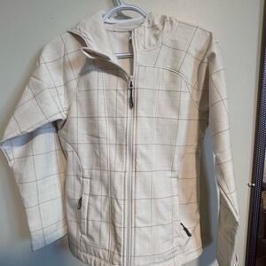 Marika Cream Plaid Women's Jacket